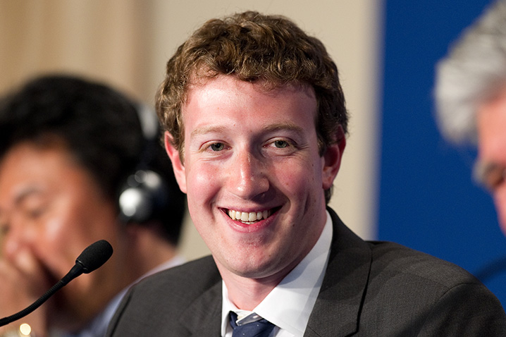 Fundador do Facebook, Mark Zuckerberg.